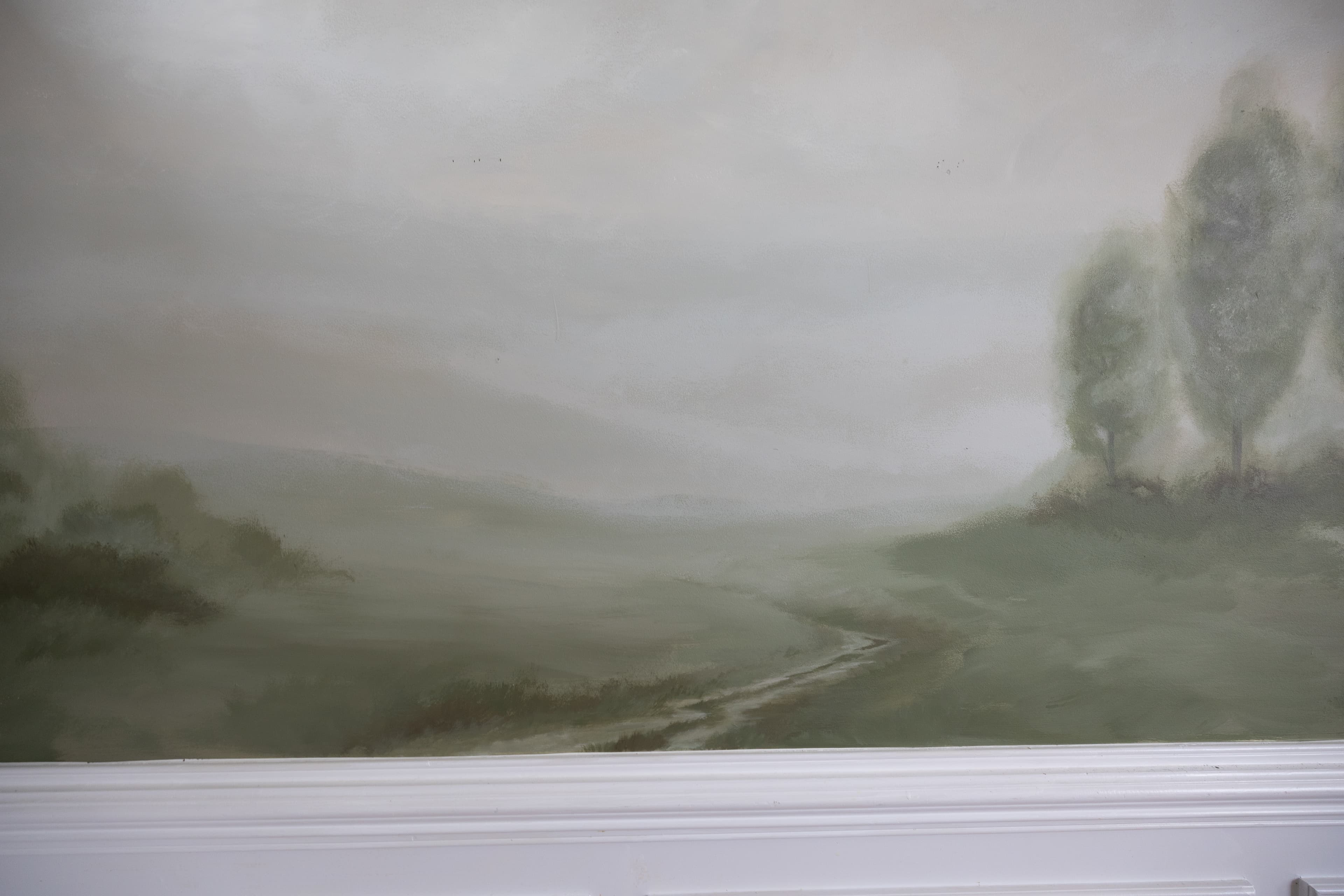 Landscape mural — wide view