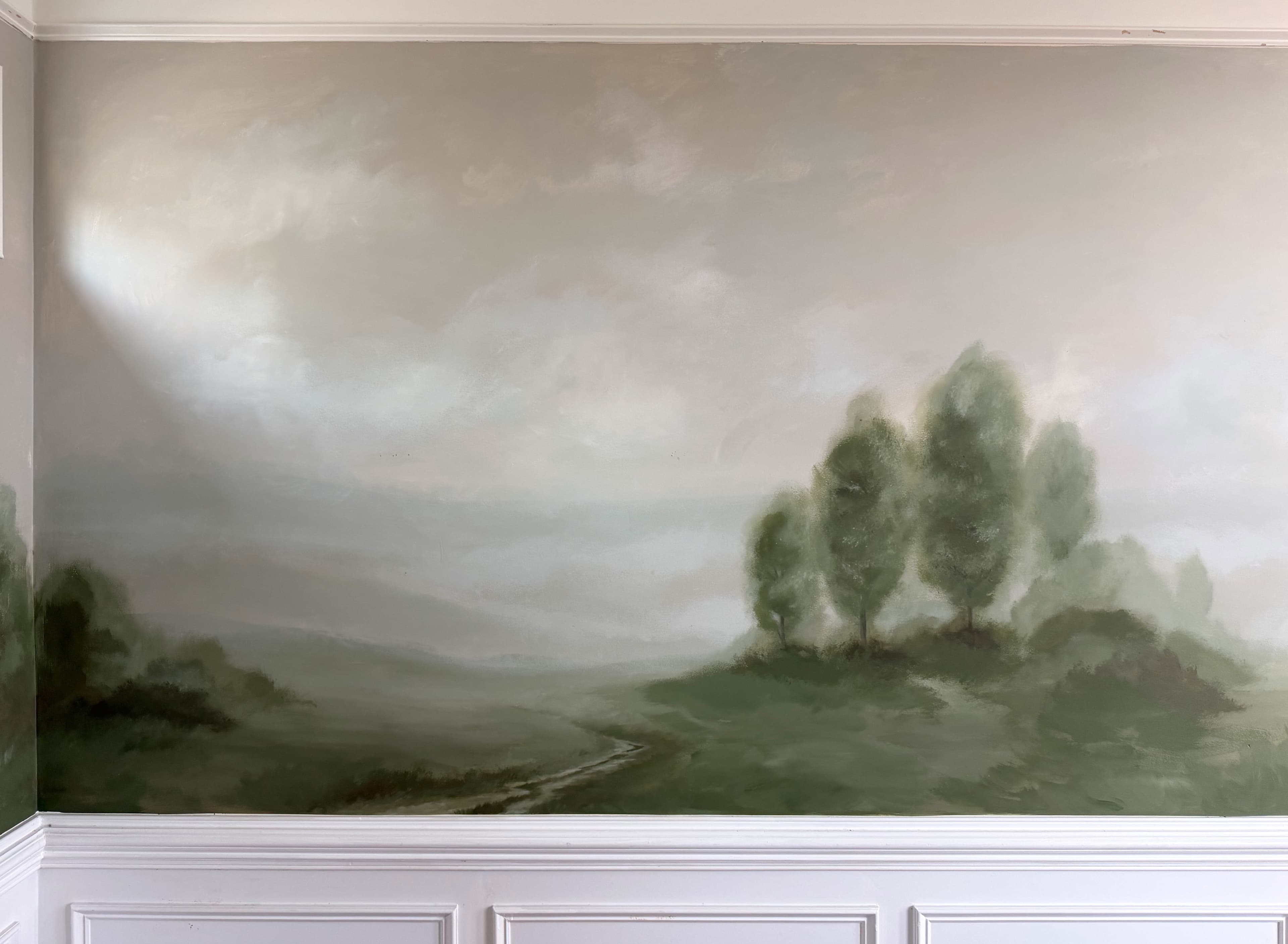 Mural — atmospheric trees