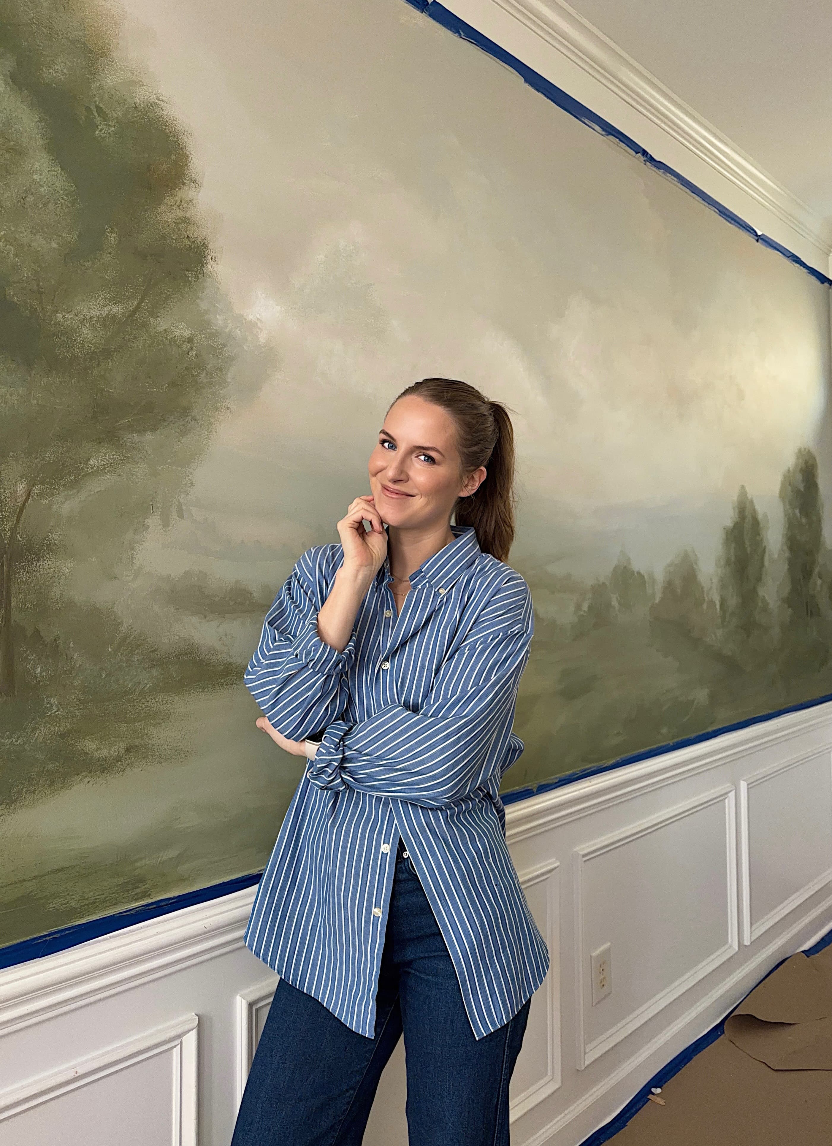 Mural — landscape detail