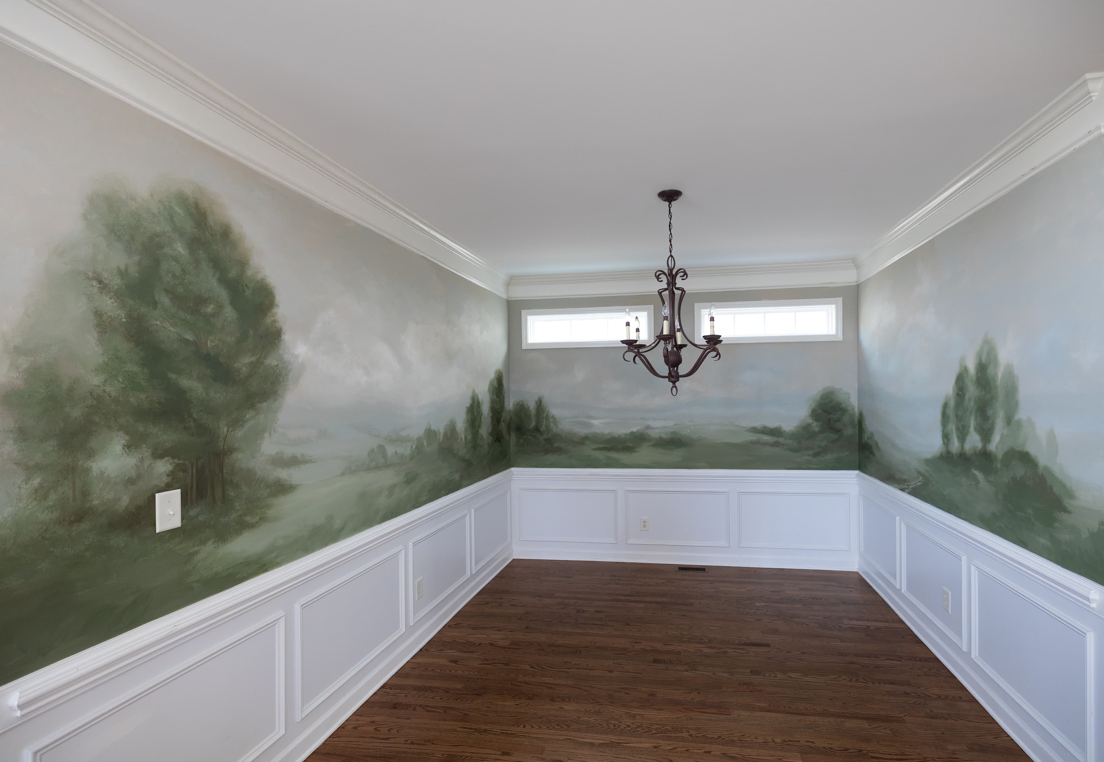 Mural — atmospheric landscape with distant hills